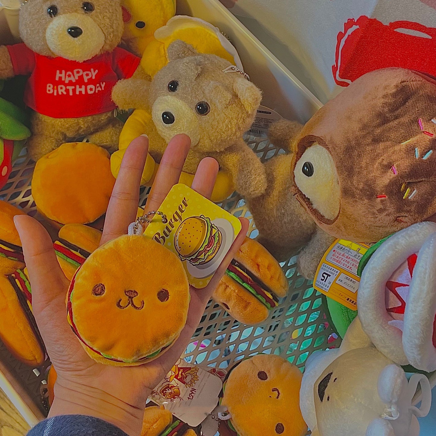 Tide Play Burger Fries Sandwich Hot Dog Cute Plush Mini Pendant