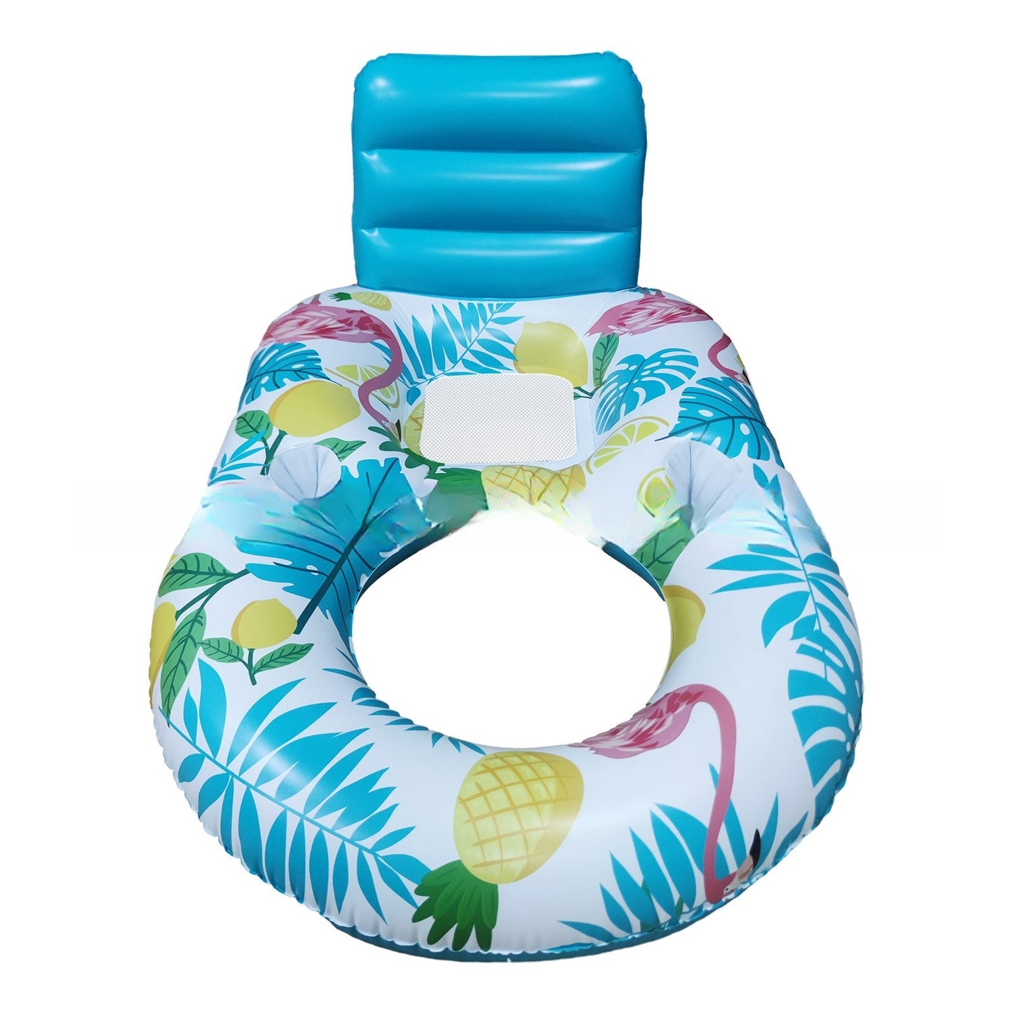 Inflatable Water Luminous Floating Bed Swimming Pool Backrest Recliner Seat Ring Floating With Light