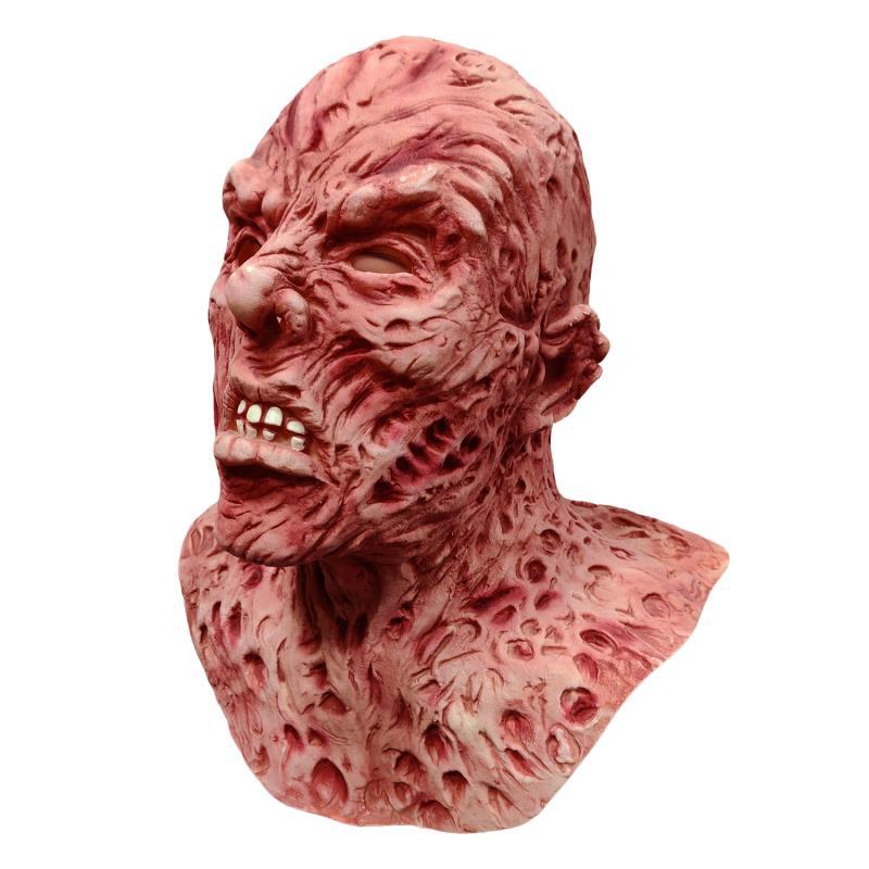 Freddy Krueger costume mask on display — full latex head piece, party and theatrical use