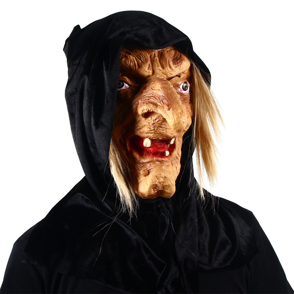 Terrifying Halloween Horror Mask - Latex Headgear for Unforgettable Party Dances