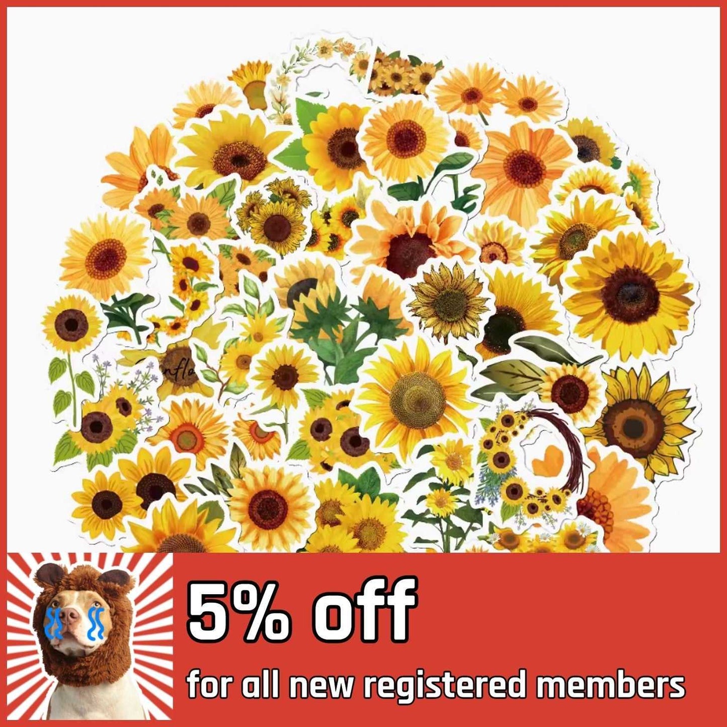 Adorn Your World Flower Stickers