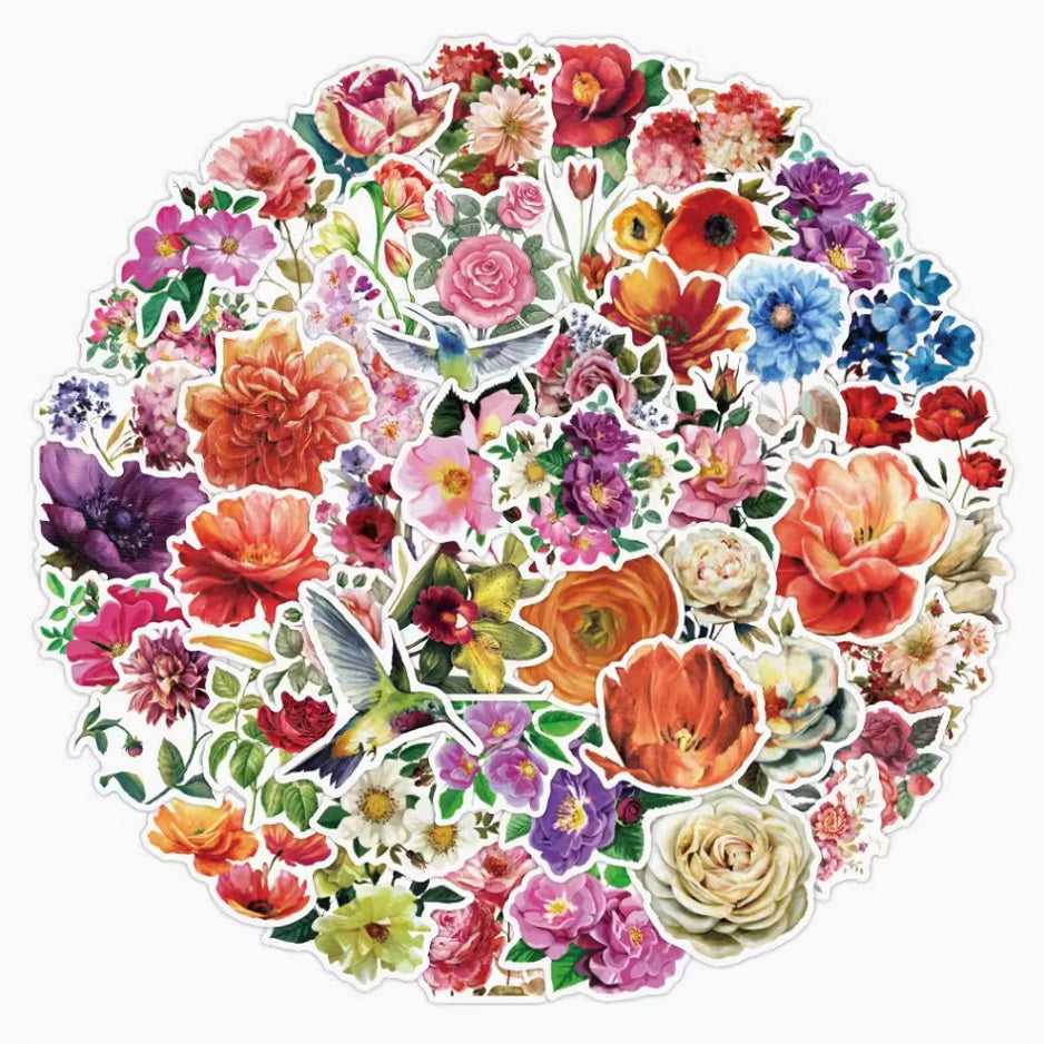 Convey Your Thoughts with Flower Stickers