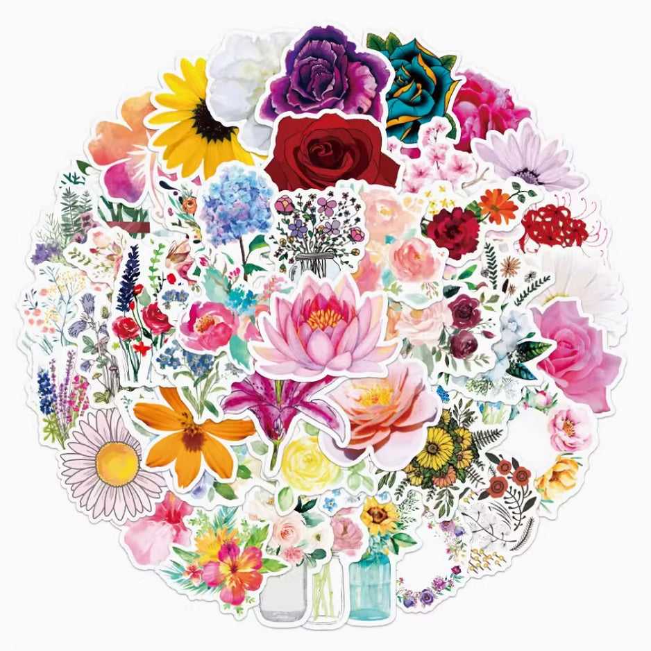Color Your Everyday with Flower Stickers