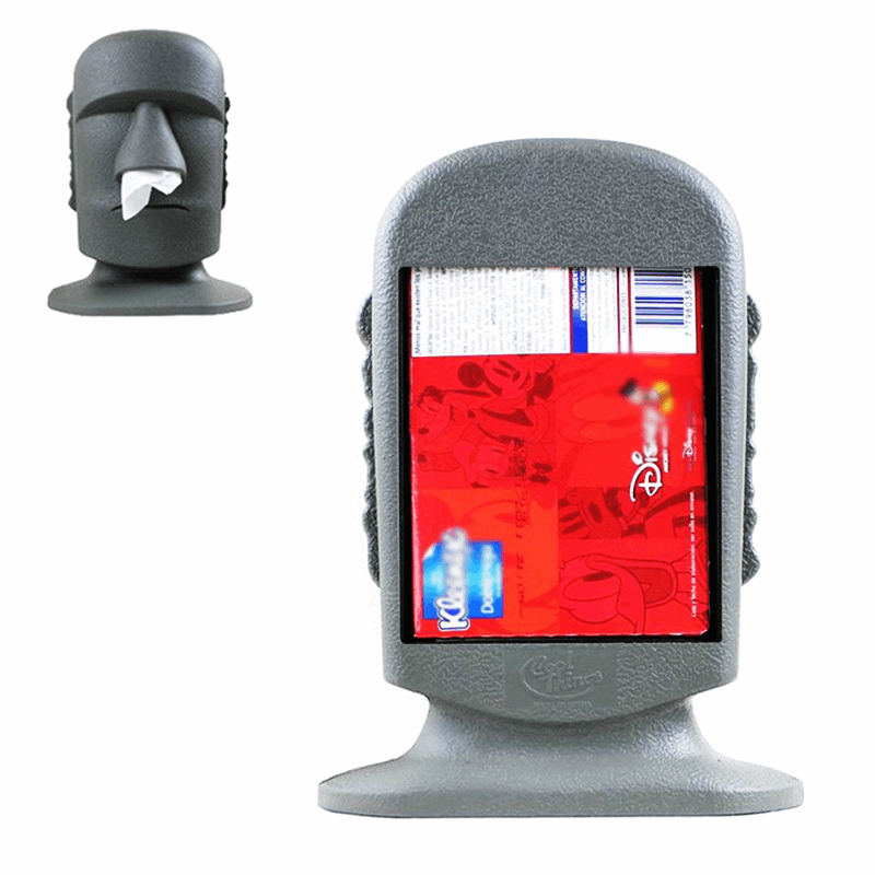 Easter Island Moai Napkin Holder - Unique Decor for Special Occasions