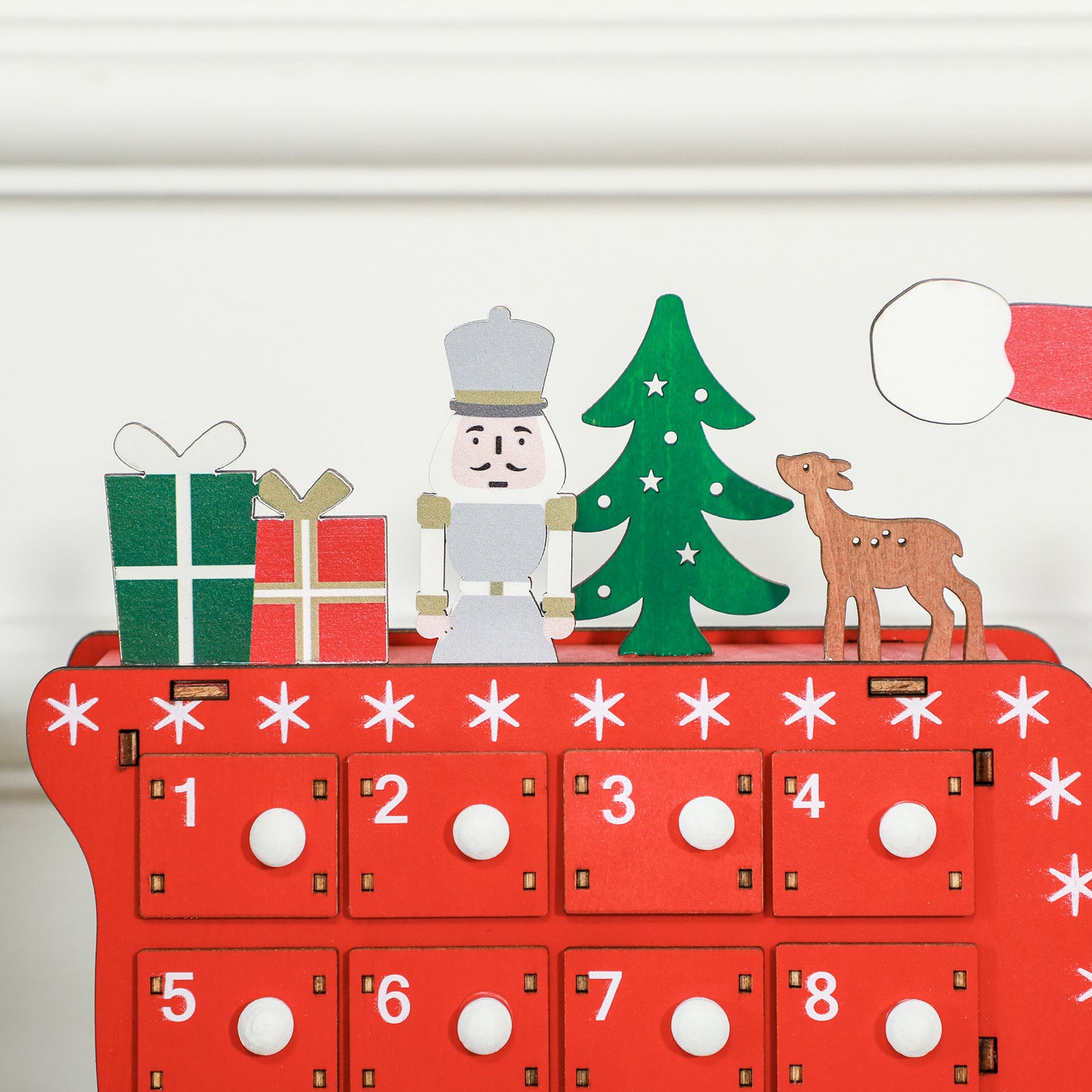 Christmas Advent Calendar with 24 Countdown Drawers