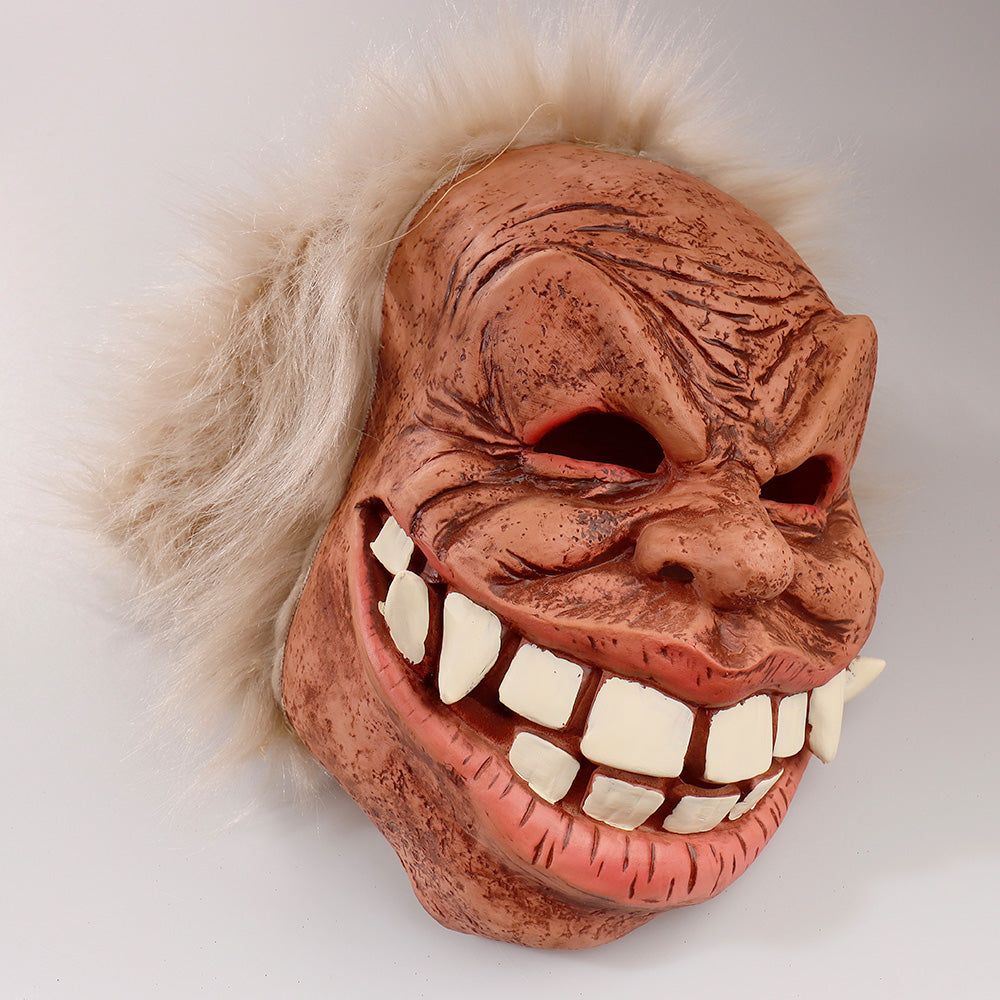 Handcrafted latex mask texture close-up — authentic imperfection