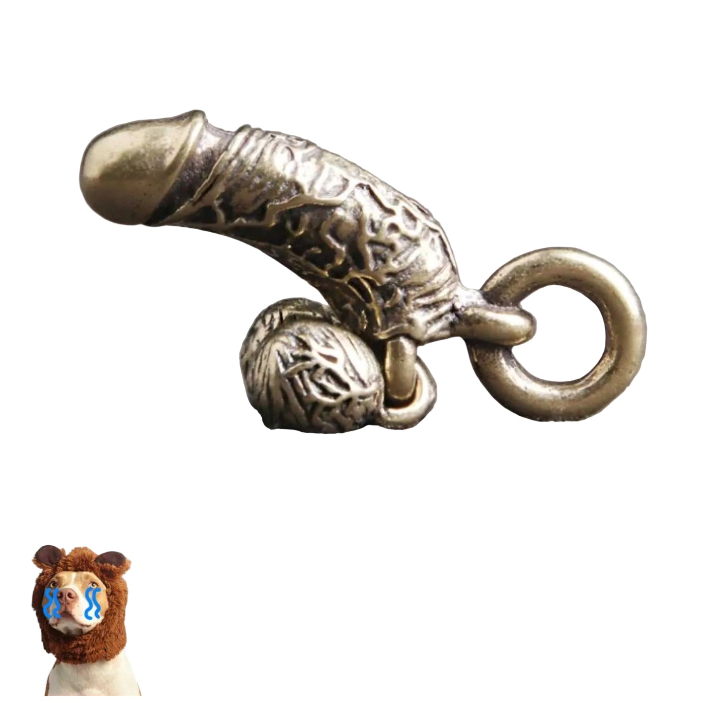 Brass Male Penis Pendant Keychain Pendant