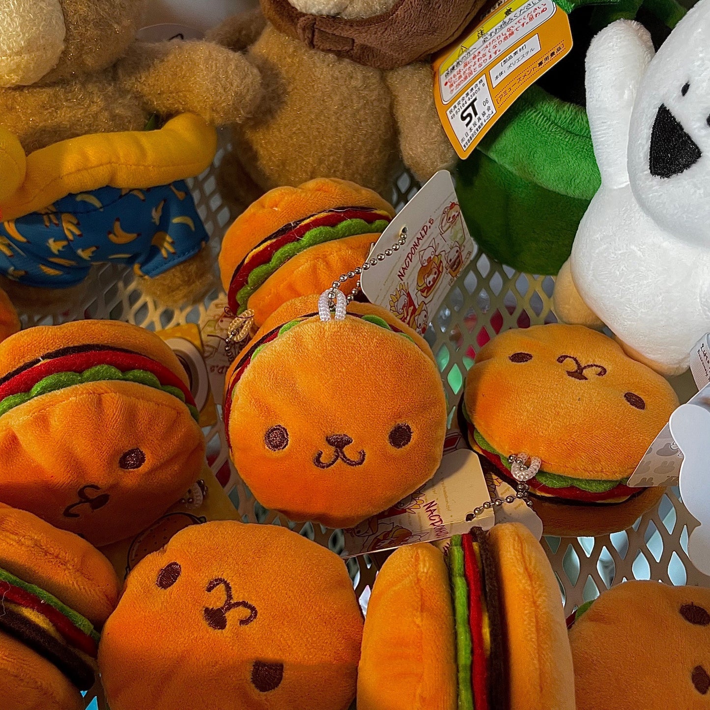 Tide Play Burger Fries Sandwich Hot Dog Cute Plush Mini Pendant