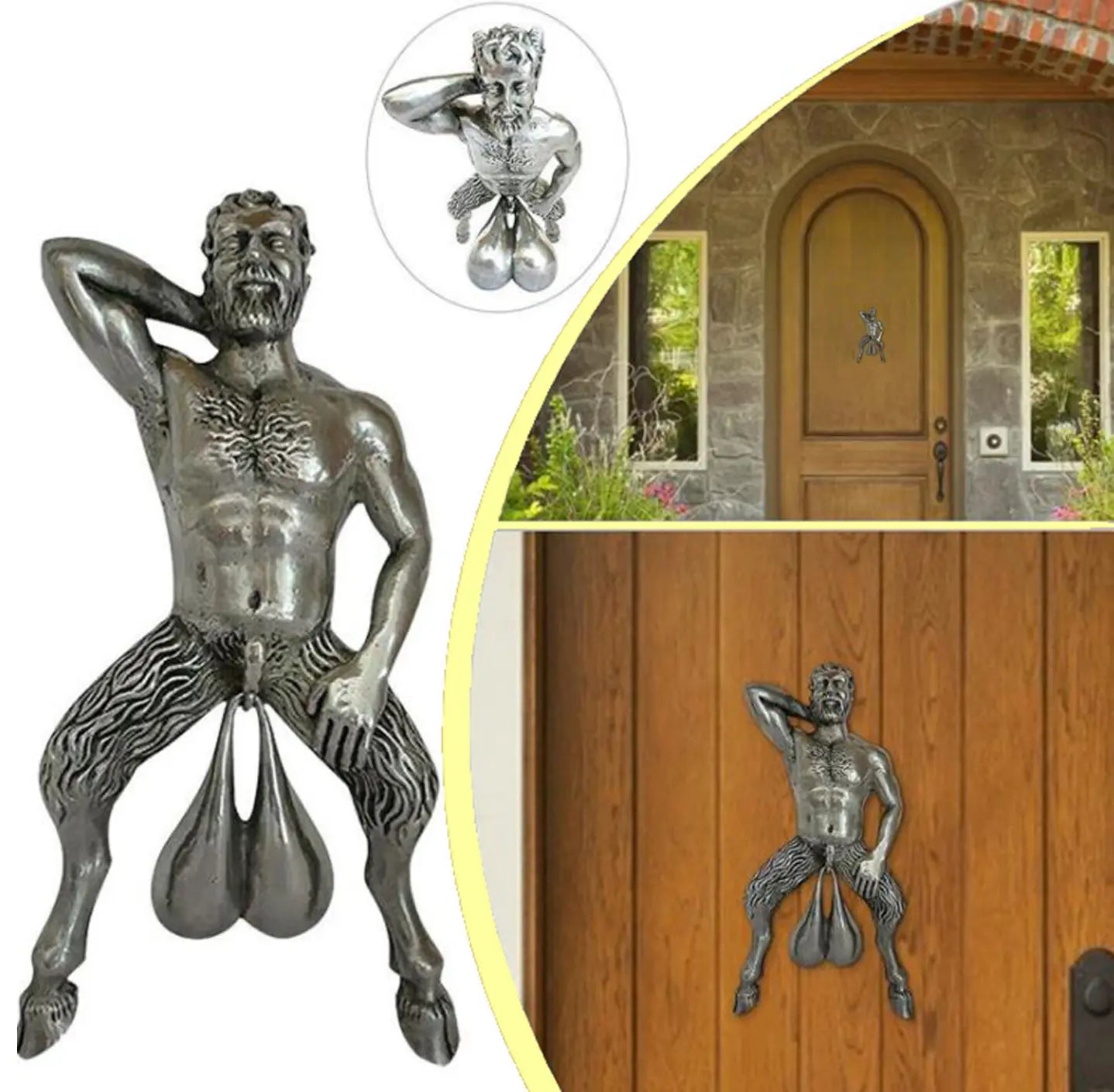 Resin Door Knocker With Balls Egg youcantbringitwithyou