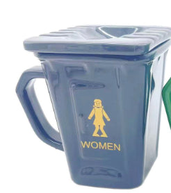 Creative Personality Squatting Toilet Ceramic Water Cup